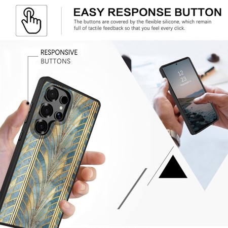 Husă pentru Samsung Galaxy S25 Ultra, DC Cobalt Marble, Protecție Cameră, Antișoc, Design Slim, Blue - Glod