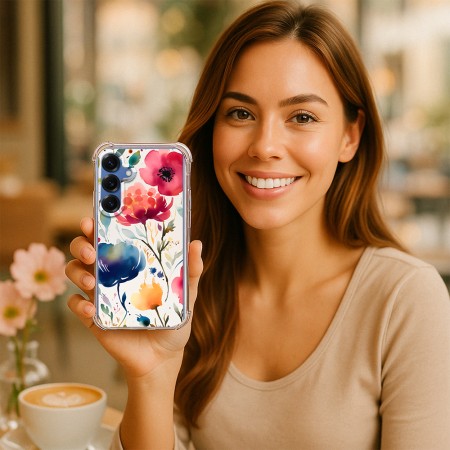 Husa pentru Samsung Galaxy S25, Atasare Magnetica, MagSafe, Magsafe Model Floral 3