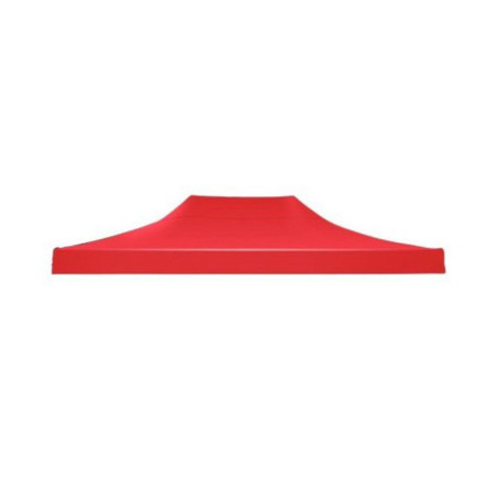 Copertina pentru acoperis cort tip pavilion, impermeabila cauciucata, invelis din material textil oxfort 700D, 3 x 4.5 m, Rosu