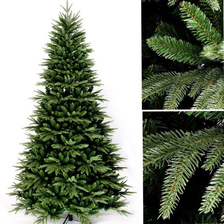 Brad Artificial 1038 ramuri Verde crud de Craciun, 1.8 m inaltime, Interior/ Exterior