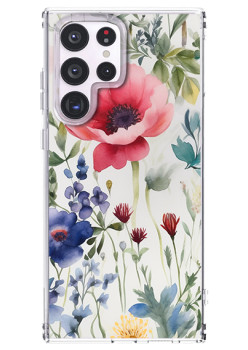 Husa personalizata pentru Samsung Galaxy S24 Ultra, MagSafe Atasare Magnetica, Antisoc, Model Floral 4