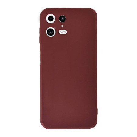 Husa Silicon compatibila Xiaomi 13, Soft Matt, Protectie Camera Foto, Bordo