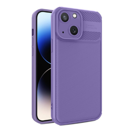 Husa Antisoc compatibila Apple iPhone 15 Plus, Premium Anti-skid Lens, Mov