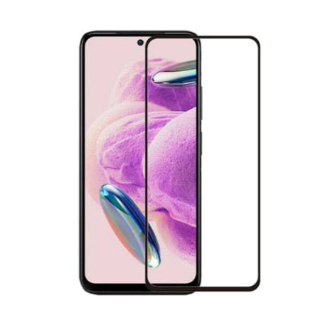 Folie de sticla compatibila Xiaomi Redmi Note 12S, Case Friendly, Lipire Completa, 9H, Negru