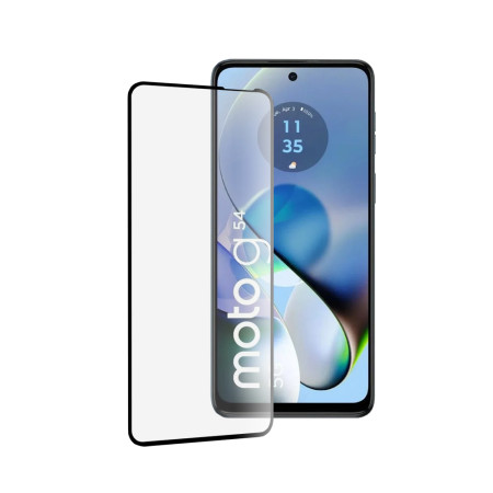 Folie sticla telefon compatibila Motorola Moto G54, Full Glue, 111D, Black