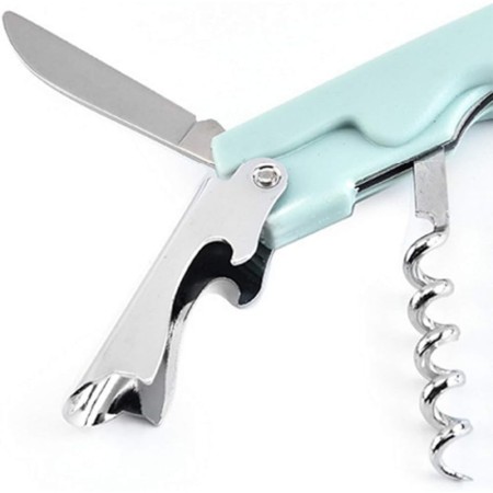 Desfacator de Sticle, din inox, Multifunctional 4in1, 13.5x4x5cm, Verde