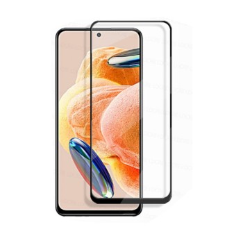 Folie de sticla compatibila Xiaomi Redmi Note 12 Pro 5G, Case Friendly, Lipire Completa, 9H, margini Negru