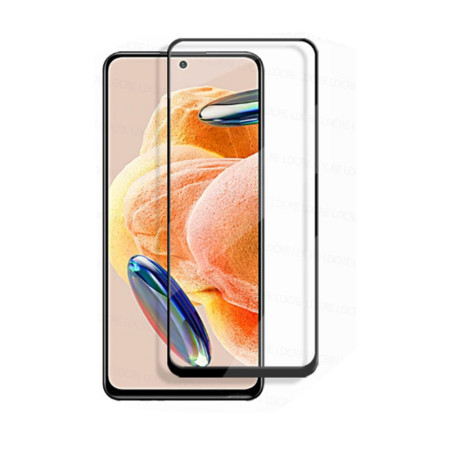 Folie de sticla compatibila Xiaomi Redmi Note 12 Pro 5G, Case Friendly, Lipire Completa, 9H, margini Negru