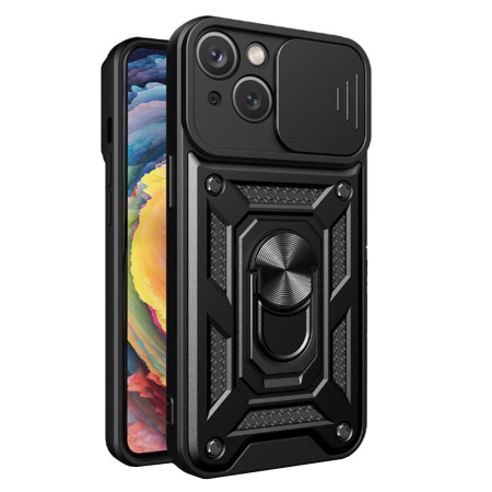 Husa telefon compatibila Apple iPhone 15, CamShield Privacy, Tech-H, Negru