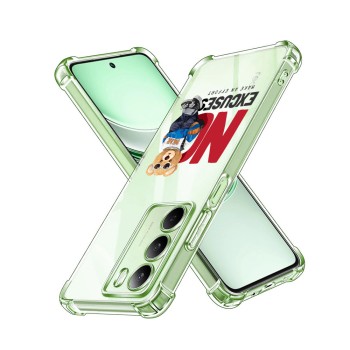 Husa Antisoc pentru Realme 14x - AirBag TPU, Colțuri Ranforsate - No Excuses