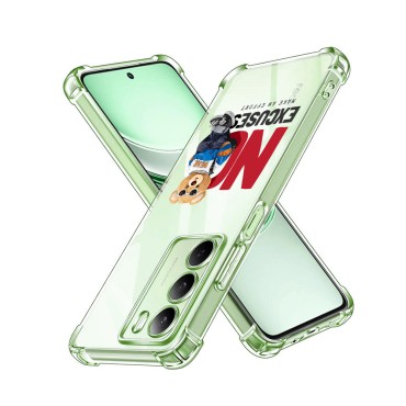 Husa Antisoc pentru Realme 14x - AirBag TPU, Colțuri Ranforsate - No Excuses