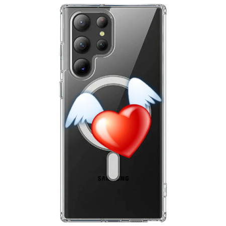 Husa personalizata Samsung Galaxy S24 Ultra, MagSafe Atasare Magnetica, Angel Heart