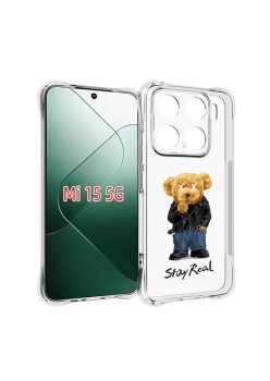 Husa Antisoc pentru Xiaomi 15, AirBag PRO, Clear, Stay Real