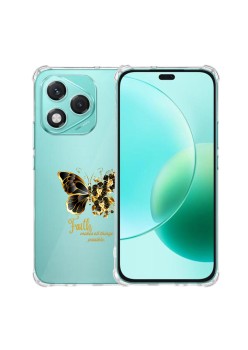 Husa Antisoc pentru Honor 400 Lite - AirBag TPU, Colțuri Ranforsate- Butterfly Auriu 