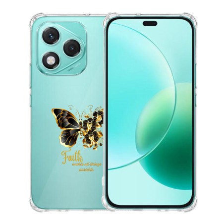 Husa Antisoc pentru Honor 400 Lite - AirBag TPU, Colțuri Ranforsate- Butterfly Auriu 