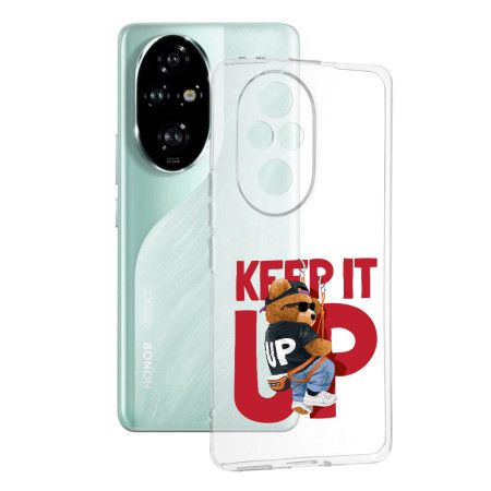Husa Transparenta TPU pentru Honor 200 Pro, Keep It Up, Ultra-Slim, Protectie Completa