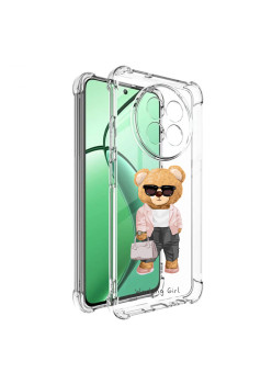 Husa Antisoc pentru Realme 12 / 12x, AirBag PRO, Transparent, Working Girl