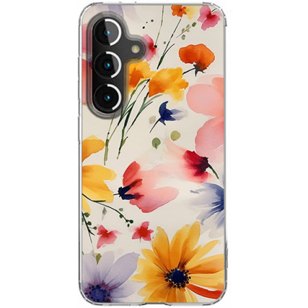 Husa personalizata compatibila Samsung Galaxy S23, MagSafe Atasare Magnetica, Antisoc, Model Floral 2