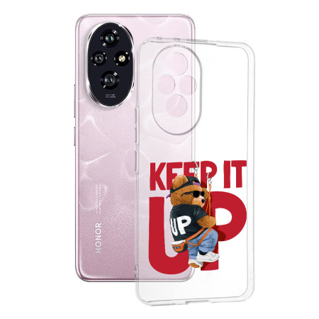 Husa Transparenta TPU pentru Honor 200, Keep It Up, Ultra-Slim, Protectie Completa