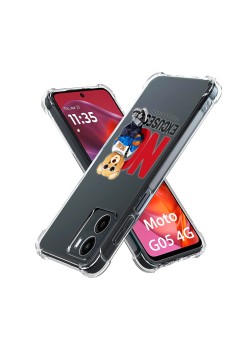 Husa Antisoc pentru Motorola Moto G05, AirBag PRO, Clear, No Excuses