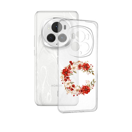 Husa pentru Magic 6 Pro, Tech Flower Ring 1, Transparenta