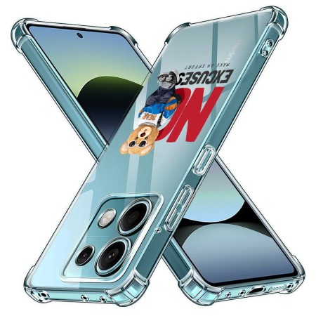 Husa Antisoc pentru Xiaomi Redmi Note 14S AirBag TPU, Colțuri Ranforsate - No Excuses