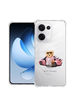 Husa Antisoc pentru Oppo Reno13, AirBag PRO, Transparent, Girl Power