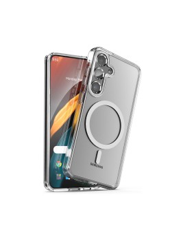 Husa pentru Samsung Galaxy A56, Atasare Magnetica, MagSafe, Clear