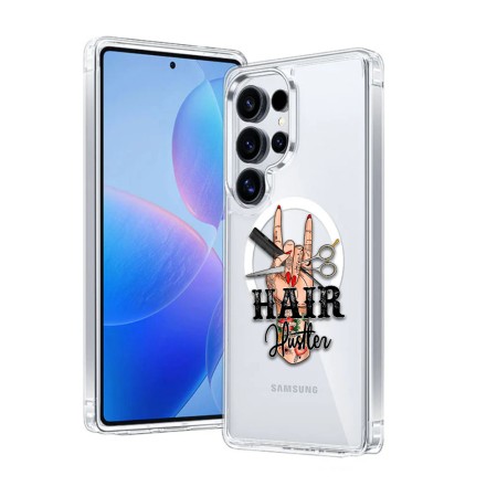 Husa pentru Samsung Galaxy S25 Ultra, Atasare Magnetica, MagSafe, Hair Hustler, Clear