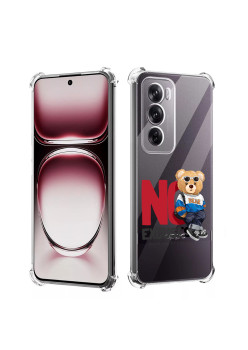 Husa Antisoc pentru Oppo Reno12 Pro, AirBag PRO, Clear, No Excuses