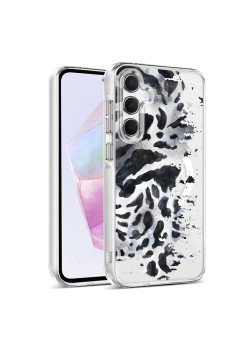 Husa pentru Samsung Galaxy A16, Atasare Magnetica, MagSafe, Pattern Skin 50, Clear