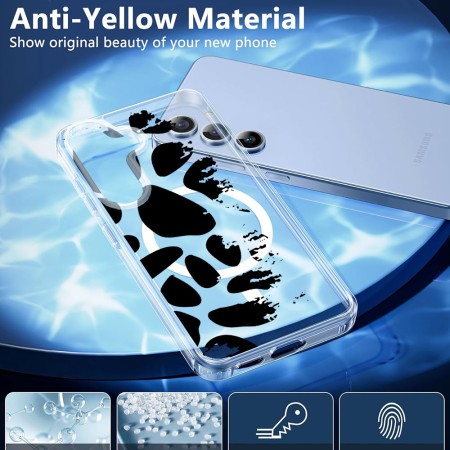 Husa pentru Samsung Galaxy S25 Plus, Atasare Magnetica, MagSafe, Pattern Skin 08, Clear