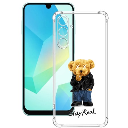 Husa Antisoc pentru Samsung Galaxy A26, AirBag PRO, Clear, Stay Real