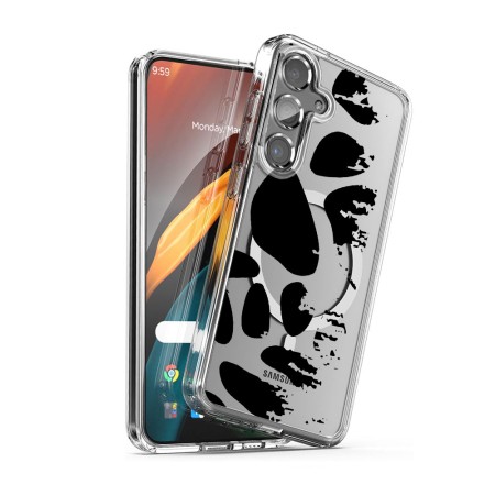 Husa pentru Samsung Galaxy A36 5G, Atasare Magnetica, MagSafe, Pattern Skin 08, Clear