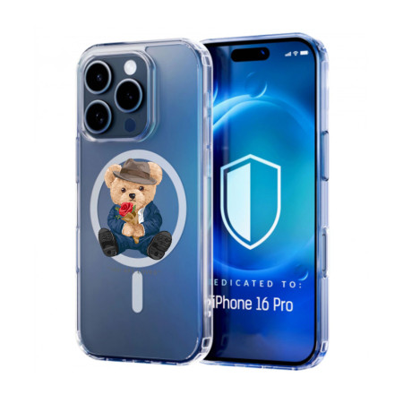 Husa pentru Iphone 16 Pro Max, Atasare Magnetica, MagSafe, You Are Loved, Clear