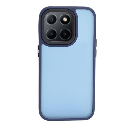 Husa cu protectie la camere si finisaj mat compatibil Honor X6, Smoked, Albastru