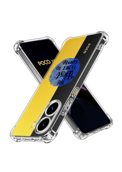 Husa Antisoc pentru Xiaomi Poco X7 Pro, AirBag PRO, Clear, The Best Is Yet To Come