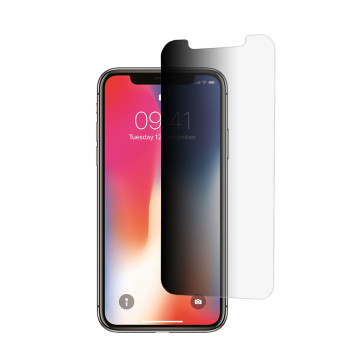 Folie telefon Privacy de sticla compatibila iPhone X / XS / 11 Pro, 2.5D, Protectie Profesionala, Case Friendly, Negru
