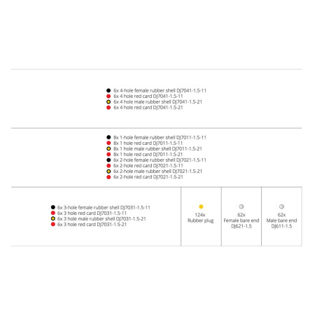 Set 352 conectori cabluri auto, terminali ermetici, 6 dimensiuni, Multicolor