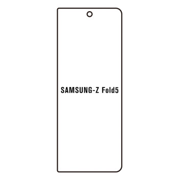 Folie Silicon compatibila Samsung Galaxy Z Fold 5, Flexibila, Regenerabila, Auto Repair, Full Glue, Hydrogel 2.5D, Transparenta