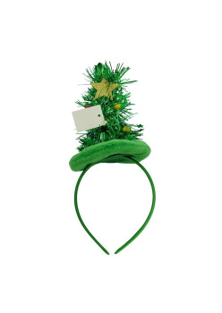 Bentita/cerc tip brad de Craciun, UniSize, Verde