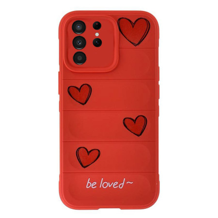 Husa compatibila cu Samsung Galaxy S22 Ultra, Personalizata Shockproof Rugged, Camera Protect, Rosu