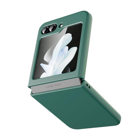 Husa 360 compatibila Samsung Galaxy Z Flip 5, Fata Spate si Folie Protectie Inclusa, Verde