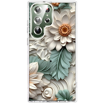 Husa personalizata pentru Samsung Galaxy S23 Ultra, MagSafe Atasare Magnetica, 3D Flower Medley 4