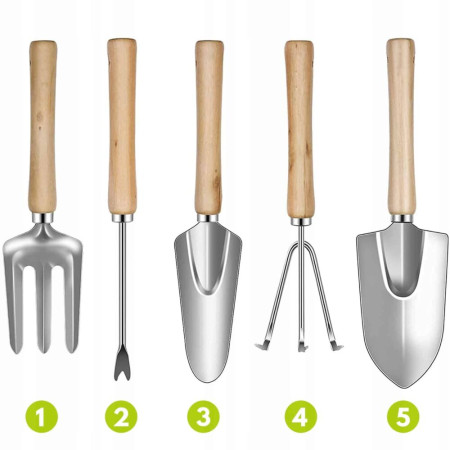 Set Complet 26 Piese Grădinărit și Întreținere Flori – Unelte Mici, Etichete, Ghivece, Mănuși, Husă Depozitare