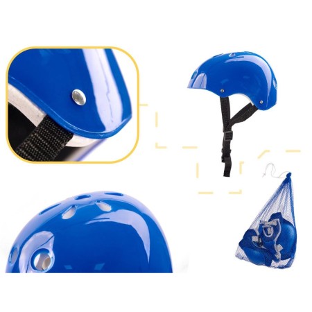 Set Protectie pentru copii, 7 piese, model SKATEBOARD, culoarea Albastra
