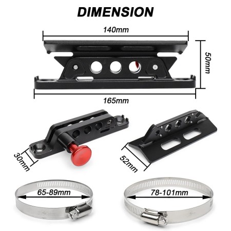 Suport universal pentru Extinctor, Stingator, cu prindere pe rollbar sau cabina, destinatie ATV, SSV, UTV, Off-Road