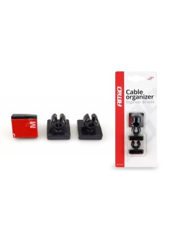 Set de 3 cleme din silicon pentru organizare cabluri