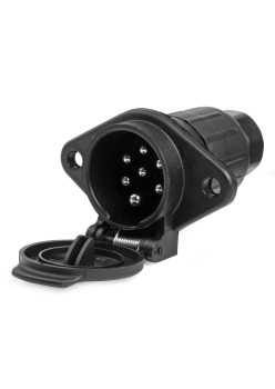 Priza Remorca 7 PIN Tip N, 24V, Compatibila TIR si Camion, Carcasa Plastic Rezistent, Conector Electric Standard