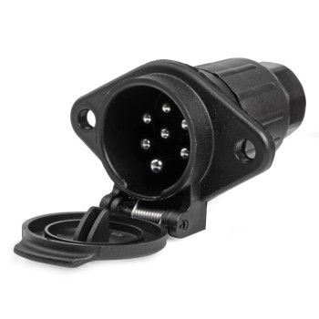 Priza Remorca 7 PIN Tip N, 24V, Compatibila TIR si Camion, Carcasa Plastic Rezistent, Conector Electric Standard